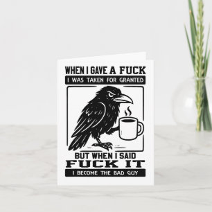 Crow, als ich eine Person gab, die ich für selbstv Karte