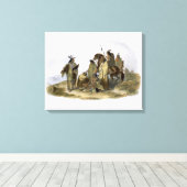 Crow Amerikanische Ureinwohner, Platte 13 aus Band Leinwanddruck (Insitu (Holzboden))