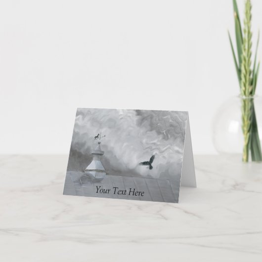 Crow and Weather Vane Karte (Vorderseite)