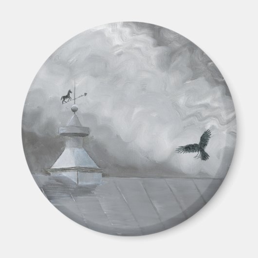 Crow and Weather Vane Magnet (Vorne)