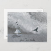 Crow and Weather Vane Postkarte (Vorne/Hinten)