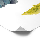 Crow-Aquarellmalerei Poster (Ecke)