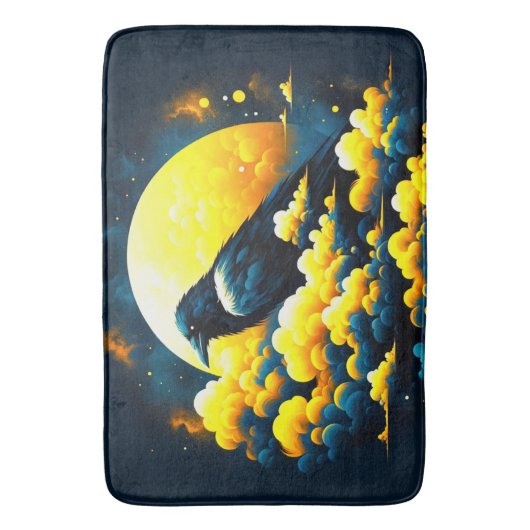 Crow Art Badematte (Vorderseite Vertikal)