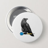 Crow at Darts with Dart Button (Vorne & Hinten)