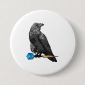 Crow at Darts with Dart Button (Vorderseite)