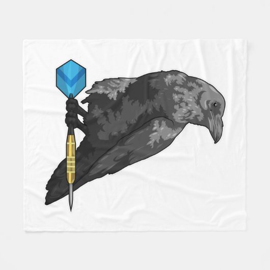 Crow at Darts with Dart Fleecedecke (Vorderseite (Horizontal))