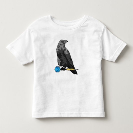 Crow at Darts with Dart Kleinkind T-shirt (Vorderseite)