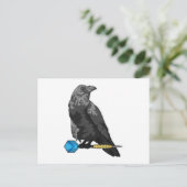 Crow at Darts with Dart Postkarte (Stehend Vorderseite)