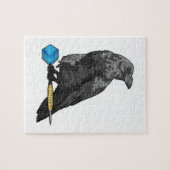 Crow at Darts with Dart Puzzle (Horizontal)
