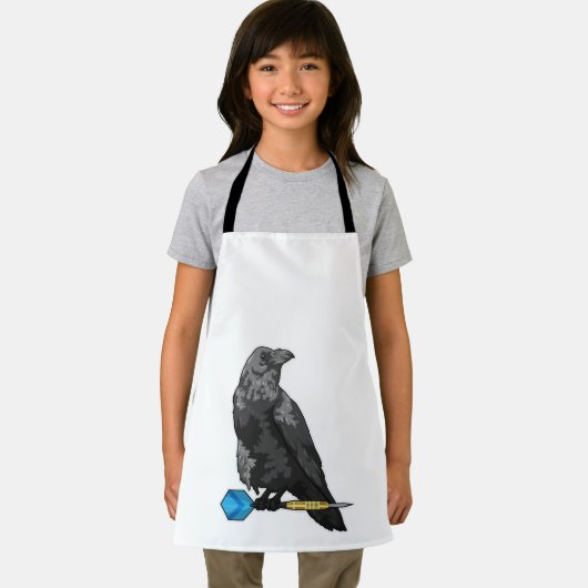 Crow at Darts with Dart Schürze (Insitu)