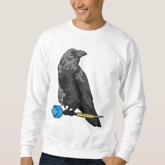 Crow at Darts with Dart Sweatshirt (Vorderseite)