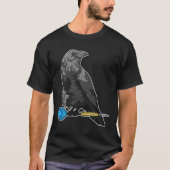 Crow at Darts with Dart T-Shirt (Vorderseite)