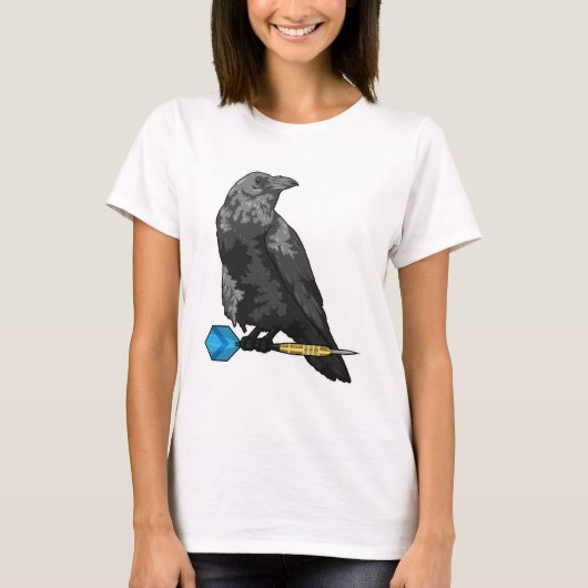 Crow at Darts with Dart T-Shirt (Vorderseite)