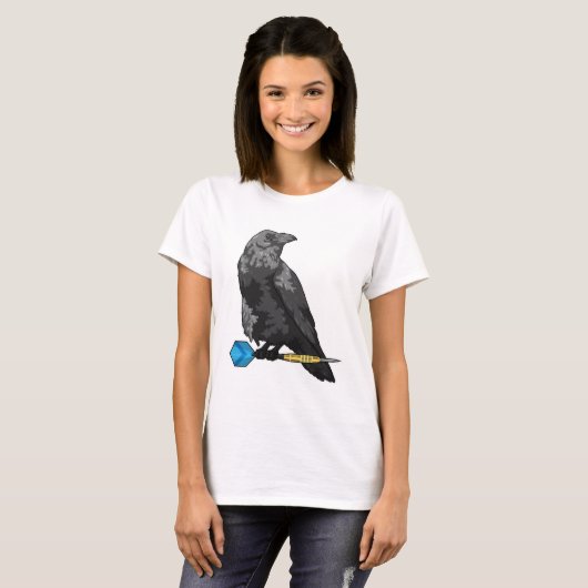 Crow at Darts with Dart T-Shirt (Vorne ganz)