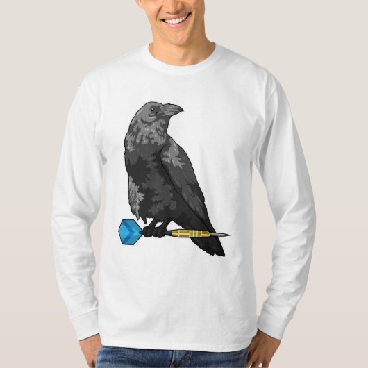 Crow at Darts with Dart T-Shirt (Vorderseite)