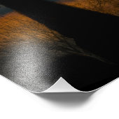 Crow auf dem ganzen Hollow-Abend Fotodruck (Ecke)