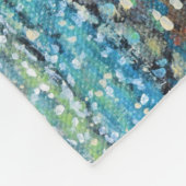 Crow auf der Strandmalerei Fleecedecke (Ecke)