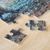 Crow auf der Strandmalerei Puzzle (Seite)