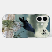 Crow auf Driftwood deine Initialen Case-Mate iPhone Hülle (Rückseite (Horizontal))