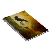 Crow auf Kreuz Notizblock (Rechte Seite)