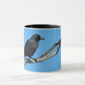 Crow auf Zweig Tasse (Zentrum)