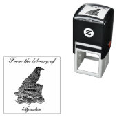 Crow Automatic Stamp In The Library Permastempel (Beispiel)