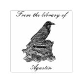 Crow Automatic Stamp In The Library Permastempel (Design)