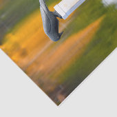 Crow Autumn Orange Decoupage Seidenpapier (Ausschnitt)