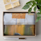 Crow Autumn Orange Decoupage Seidenpapier (Geschenk)