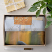 Crow Autumn Orange Decoupage Seidenpapier (Geschenk)