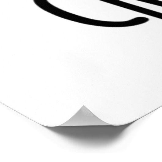 Crow Bar Funny Music Bird Puff Poster (Ecke)