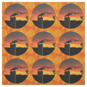 Crow bei Sunset v1 Stoff (Muster)