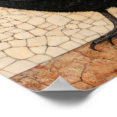 Crow Bird Abstrakte Malerei Poster (Ecke)