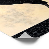 Crow Bird Abstrakte Malerei Poster (Ecke)