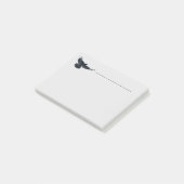 Crow Bird Art Collection Post-it Klebezettel (angewinkelt)