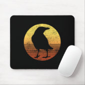 Crow Bird Lover Raven Vintag Mousepad (Mit Mouse)