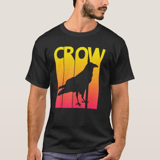 Crow Bird Retro-Kostüm T-Shirt (Vorderseite)