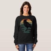 Crow Bird Silhouette Bird Sweatshirt (Vorne ganz)
