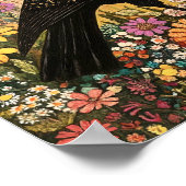 Crow Bird Whimsical Painting Poster (Ecke)
