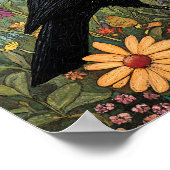 Crow Bird Whimsical Painting Poster (Ecke)
