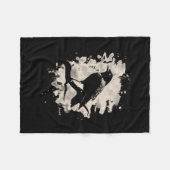 Crow bleached look fleecedecke (Vorderseite (Horizontal))