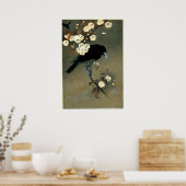 Crow & Blossom von Ohara Koson (1910) Poster (Küche)