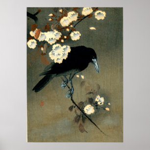 Crow & Blossom von Ohara Koson (1910) Poster