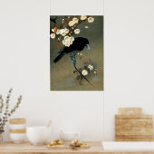 Crow & Blossom von Ohara Koson (1910) Poster (Küche)