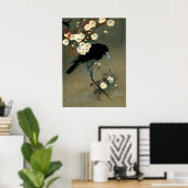 Crow & Blossom von Ohara Koson (1910) Poster (Heimbüro)