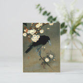 Crow & Blossom von Ohara Koson (1910) Postkarte (Stehend Vorderseite)