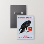 Crow Business Intelligence-Analyst Button (Vorderseite/Rückseite)