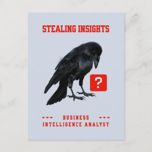 Crow Business Intelligence-Analyst Feiertagspostkarte