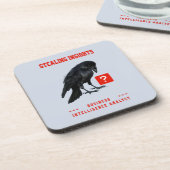 Crow Business Intelligence-Analyst Getränkeuntersetzer (Linke Seite)
