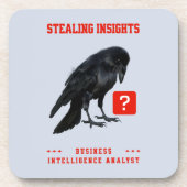 Crow Business Intelligence-Analyst Getränkeuntersetzer (Vorderseite)